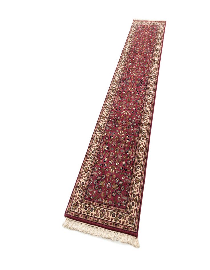 Detail image of  2' 6 x 11' 3  Hand Knotted Hamedan Wool Runner Rug