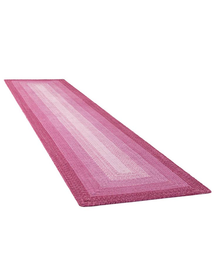 Detail image of  2' 7 x 12'  Hand Hand Braided Wool Runner Rug