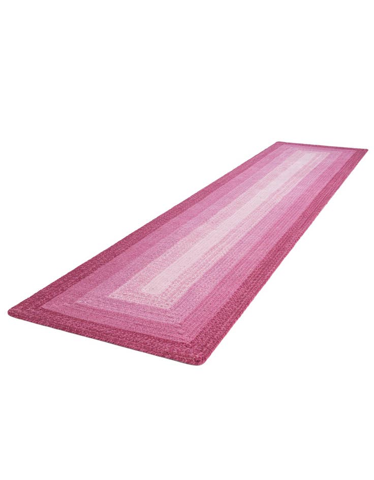 Detail image of  2' 7 x 12'  Hand Hand Braided Wool Runner Rug