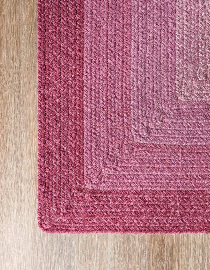 Detail image of  2' 7 x 12'  Hand Hand Braided Wool Runner Rug