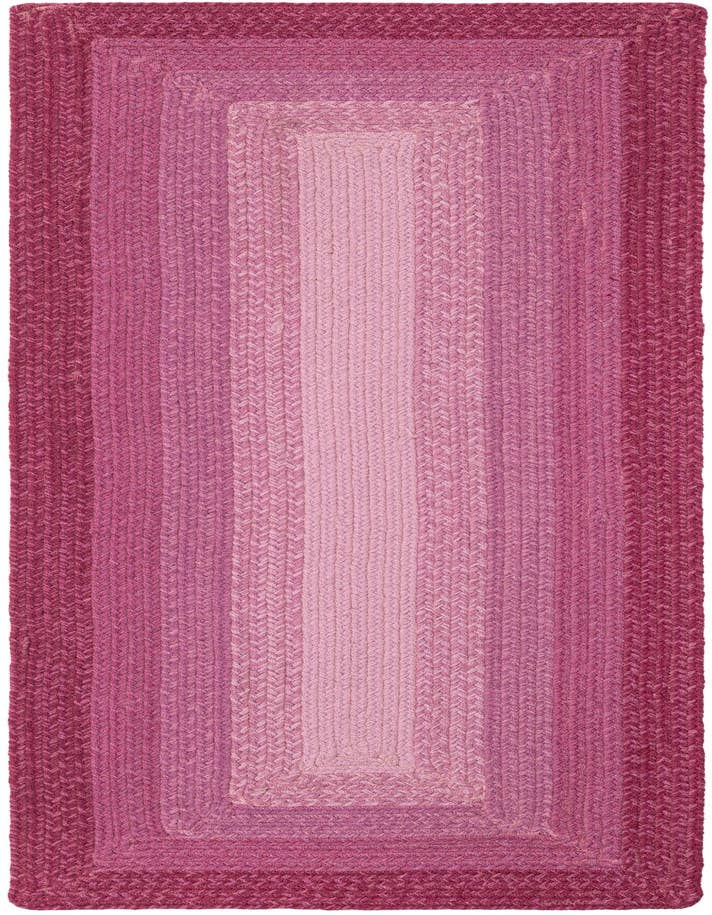 Detail image of  2' x 6' 1  Hand Hand Braided Wool Runner Rug