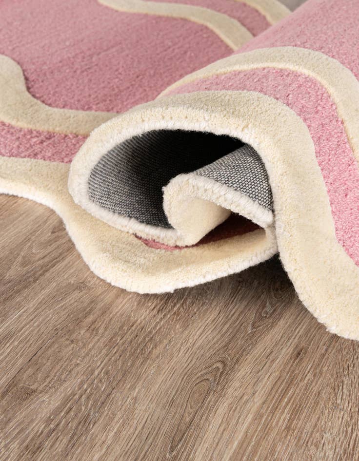 Detail image of  2' 7 x 10' Happy Rugs Wiggles Wool Runner