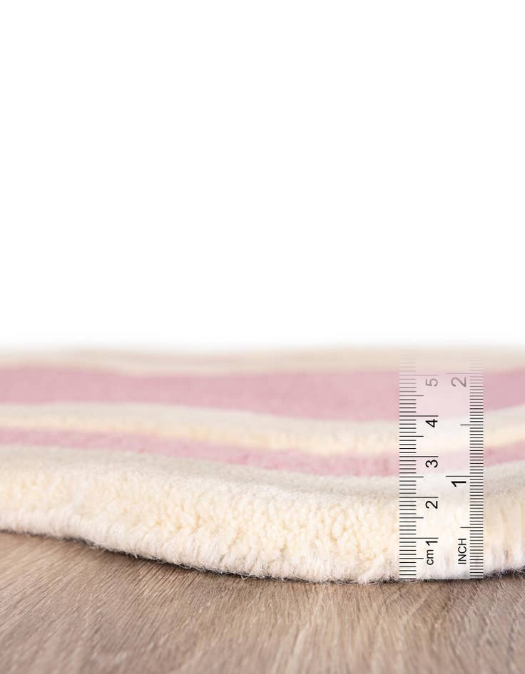 Detail image of  2' 7 x 10' Happy Rugs Wiggles Wool Runner