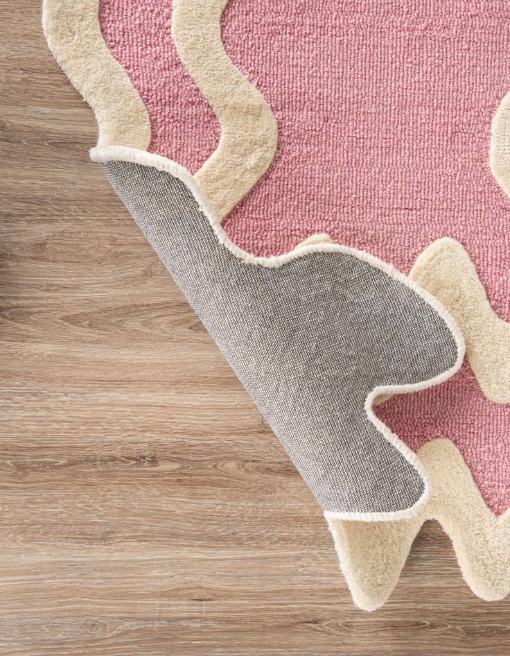 Detail image of  2' 7 x 10' Happy Rugs Wiggles Wool Runner