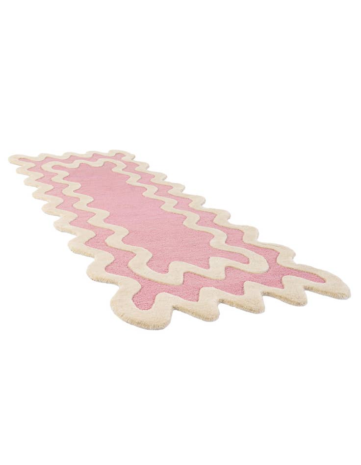 Detail image of  2' 7 x 8' Happy Rugs Wiggles Wool Runner