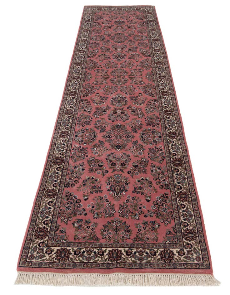 Detail image of  3' x 11' 2  Hand Knotted Isfahan Oriental Wool Runner Rug