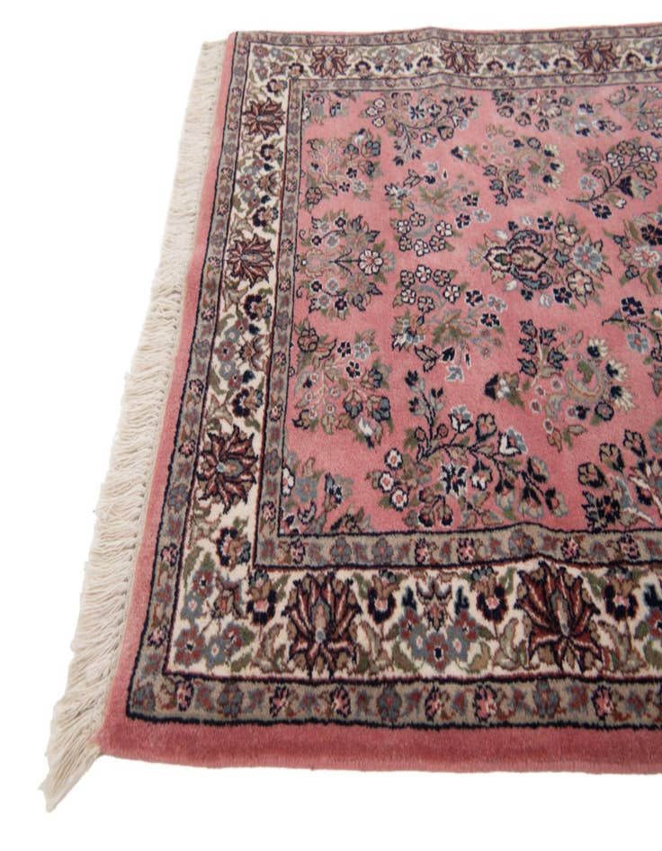 Detail image of  3' x 11' 2  Hand Knotted Isfahan Oriental Wool Runner Rug
