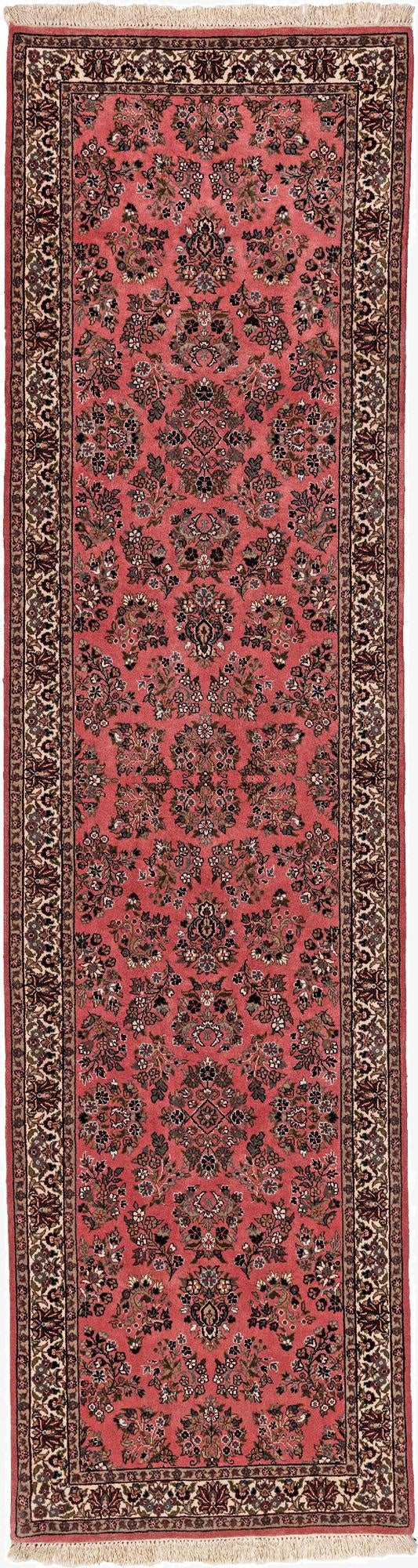  3' x 11' 2  Hand Knotted Isfahan Oriental Wool Runner Rug