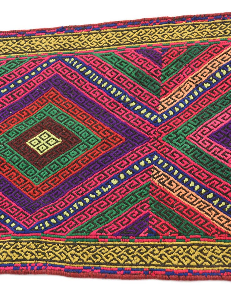 Detail image of  1' 10 x 7' 5  Hand Knotted Kilim Fars Persian Wool Runner Rug