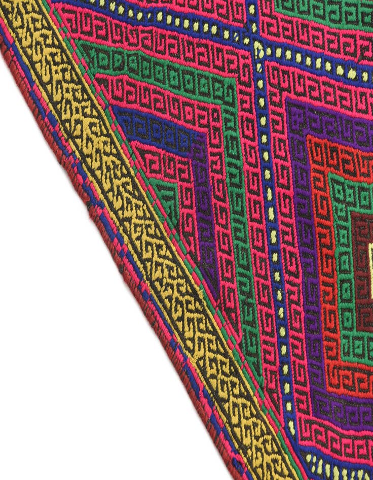 Detail image of  1' 10 x 7' 5  Hand Knotted Kilim Fars Persian Wool Runner Rug