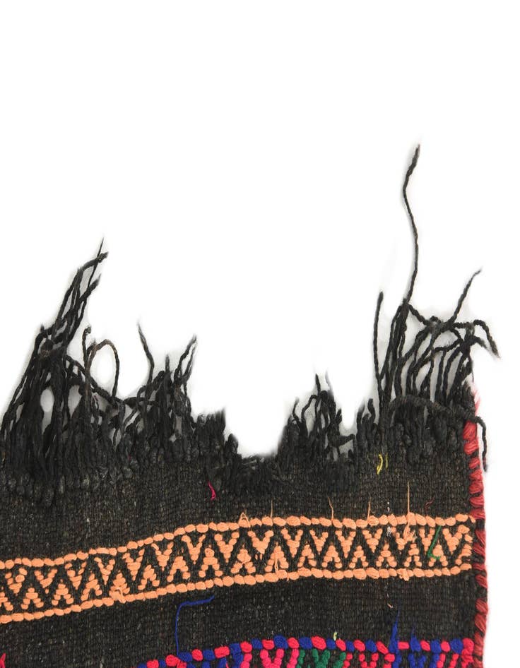 Detail image of  1' 10 x 7' 5  Hand Knotted Kilim Fars Persian Wool Runner Rug