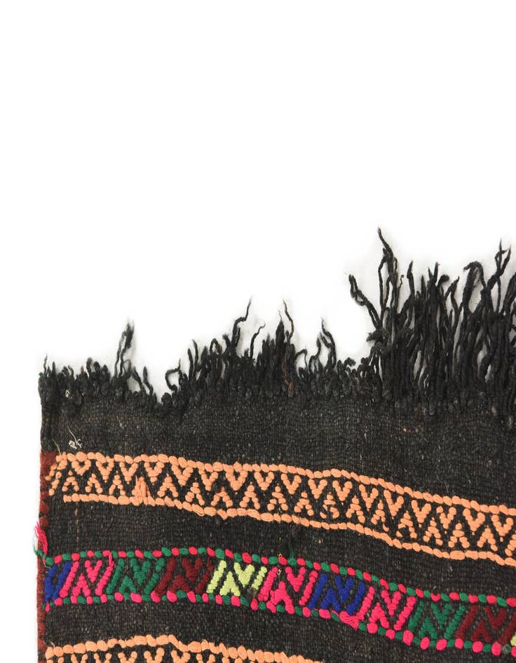 Detail image of  1' 10 x 7' 5  Hand Knotted Kilim Fars Persian Wool Runner Rug