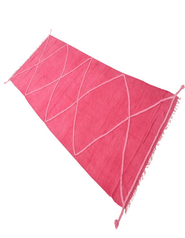 Detail image of  3' 5 x 10'  Hand Woven Kilim Modern Wool Runner Rug