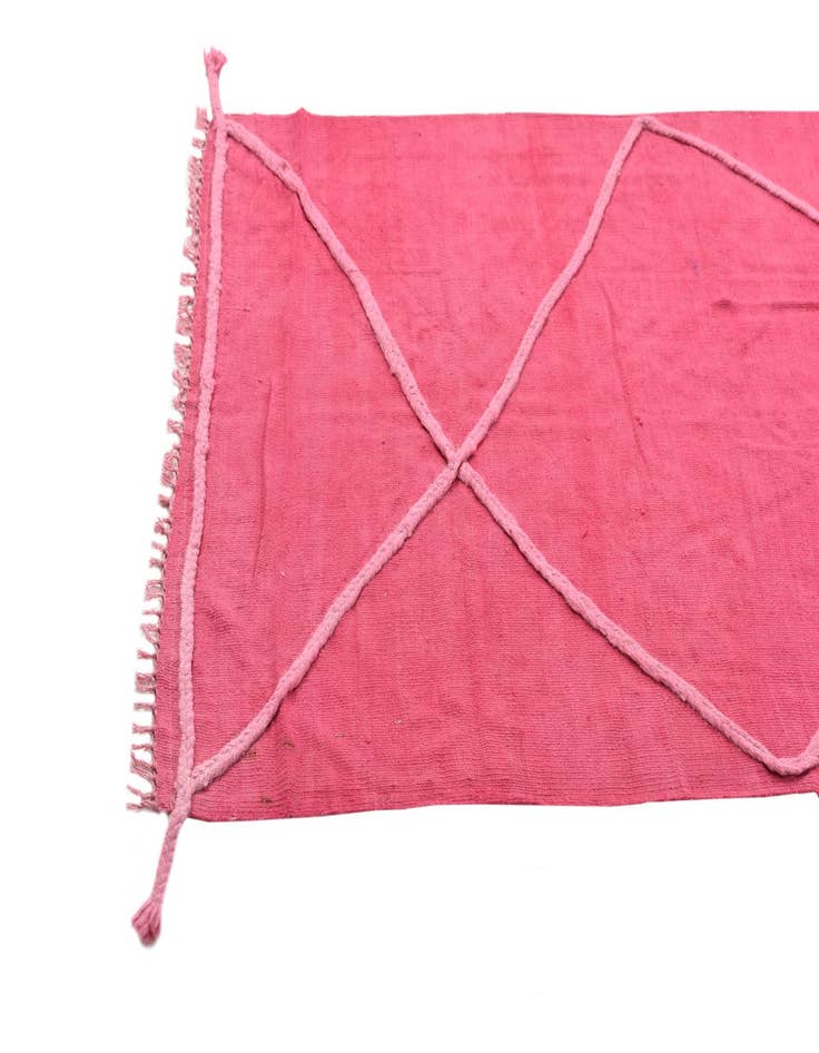 Detail image of  3' 5 x 10'  Hand Woven Kilim Modern Wool Runner Rug