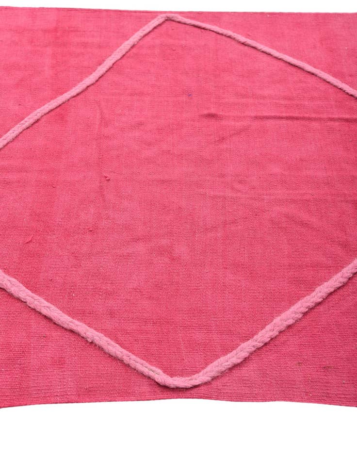 Detail image of  3' 5 x 10'  Hand Woven Kilim Modern Wool Runner Rug