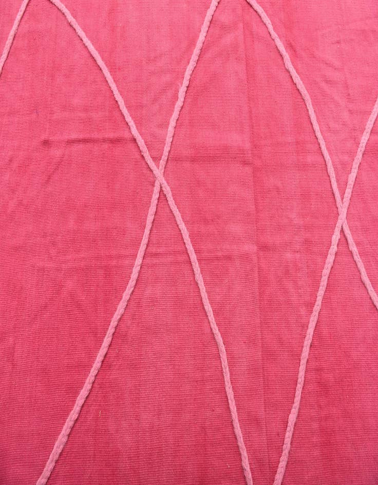 Detail image of  3' 5 x 10'  Hand Woven Kilim Modern Wool Runner Rug