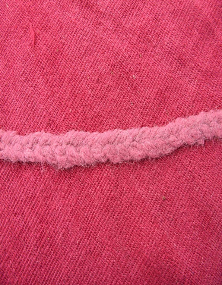 Detail image of  3' 5 x 10'  Hand Woven Kilim Modern Wool Runner Rug