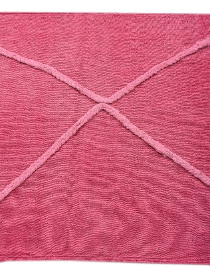 Detail image of  2' 6 x 8'  Hand Woven Kilim Modern Wool Runner Rug