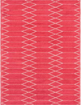 Detail image of  2' x 13' Lattice Frieze Runner Rug