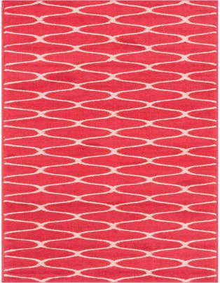 Detail image of  2' x 13' Lattice Frieze Runner Rug