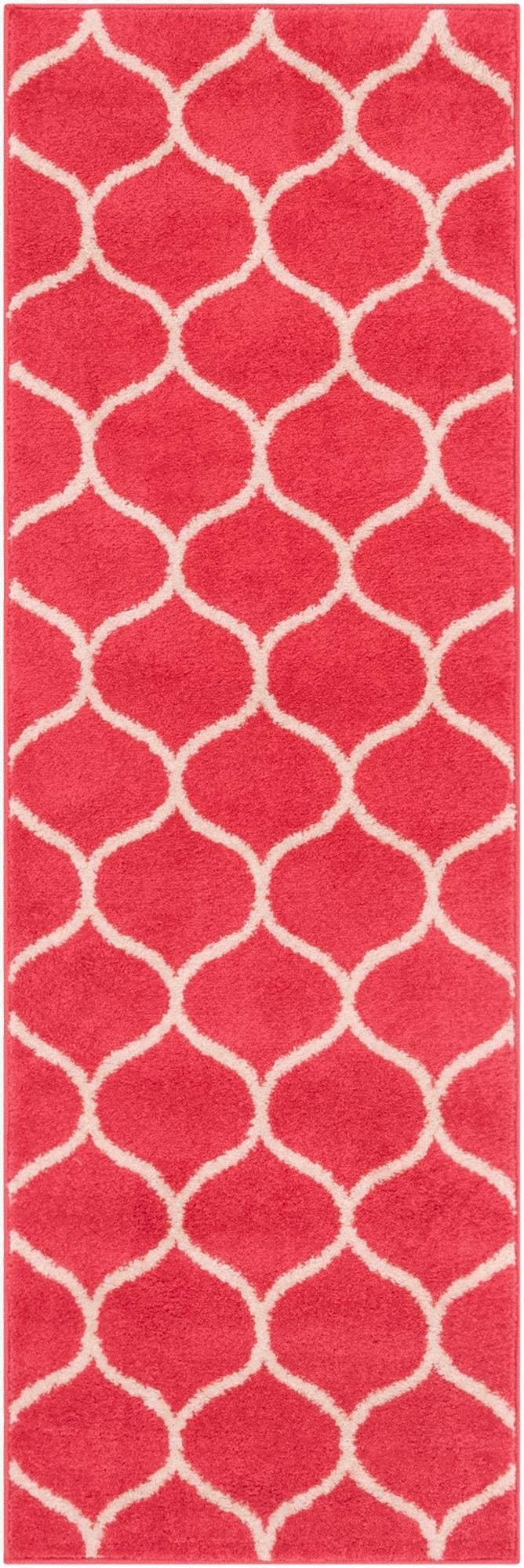  2' x 6' Lattice Frieze Runner Rug