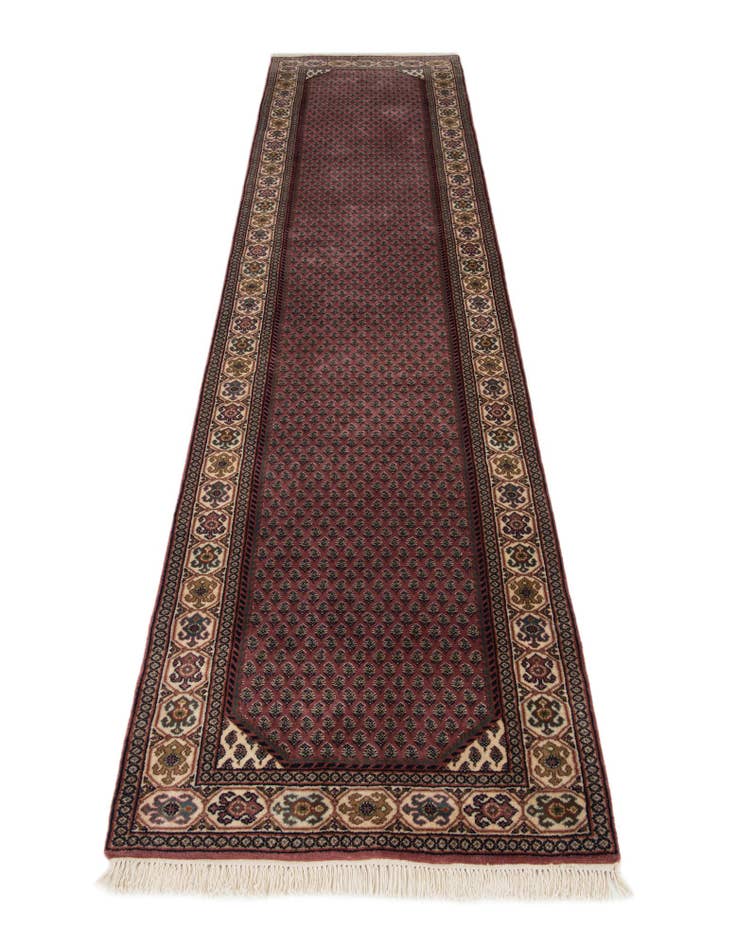 Detail image of  2' 8 x 11' 3  Hand Knotted Mir Wool Runner Rug