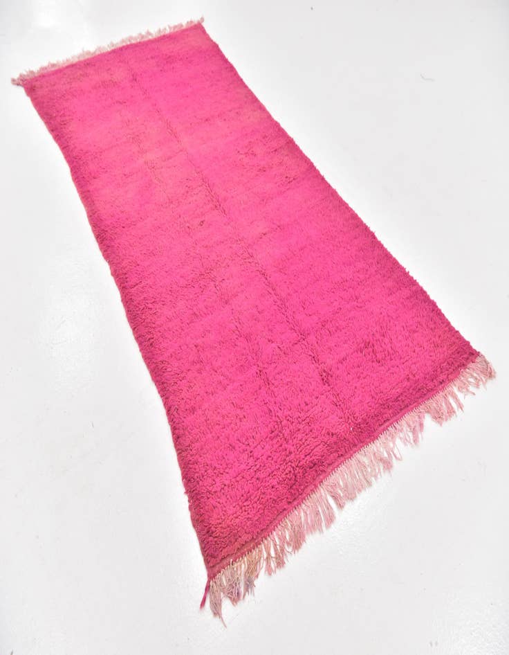 Detail image of  4' x 8' 3  Hand Knotted Moroccan Wool Runner Rug