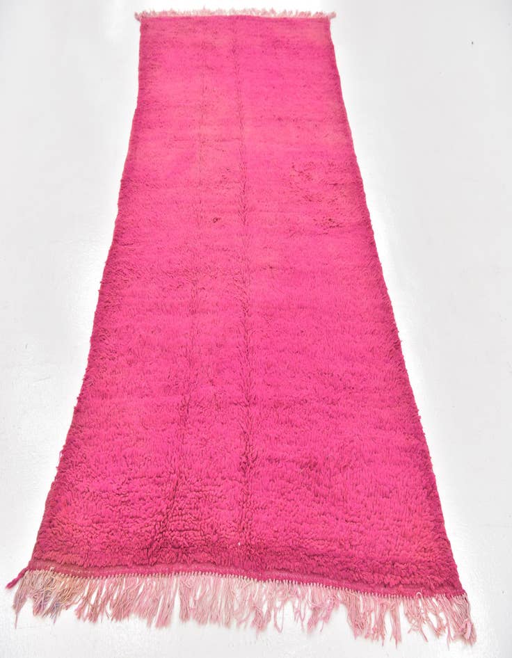 Detail image of  4' x 8' 3  Hand Knotted Moroccan Wool Runner Rug