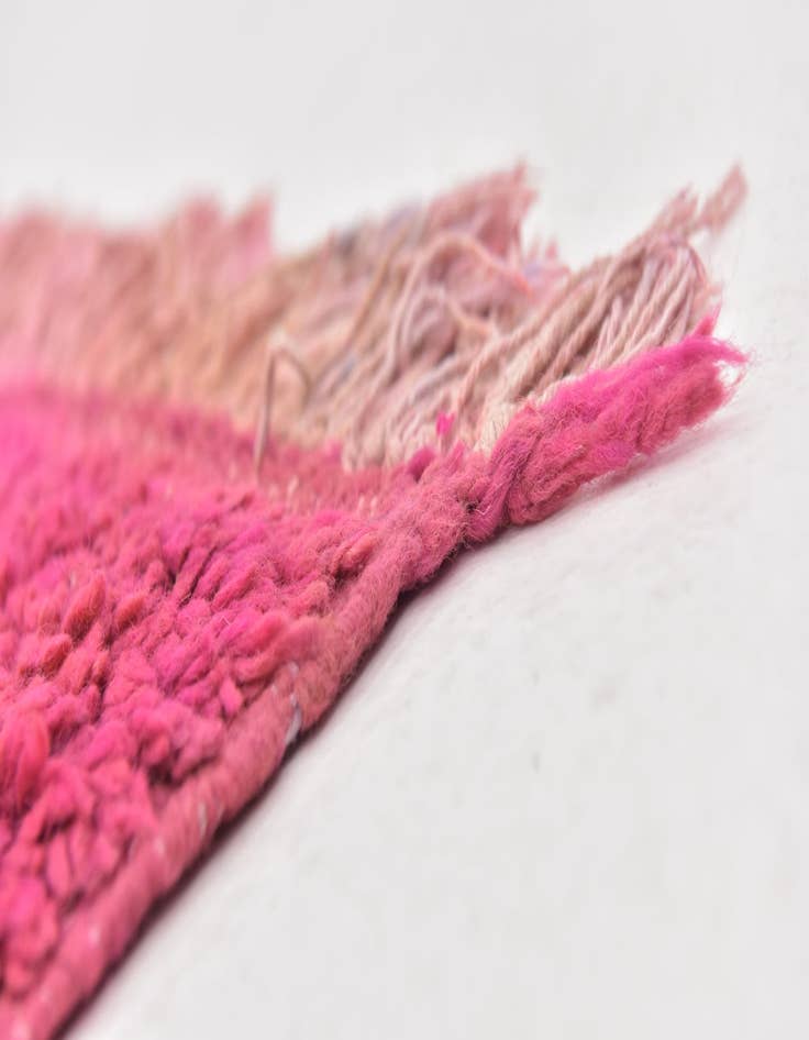 Detail image of  4' x 8' 3  Hand Knotted Moroccan Wool Runner Rug