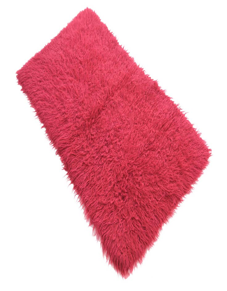 Detail image of  2' 4 x 4' 3  Hand Knotted Moroccan Wool Runner Rug