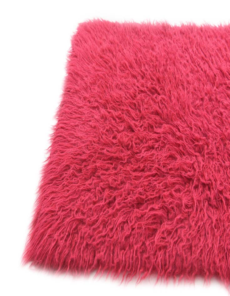 Detail image of  2' 4 x 4' 3  Hand Knotted Moroccan Wool Runner Rug