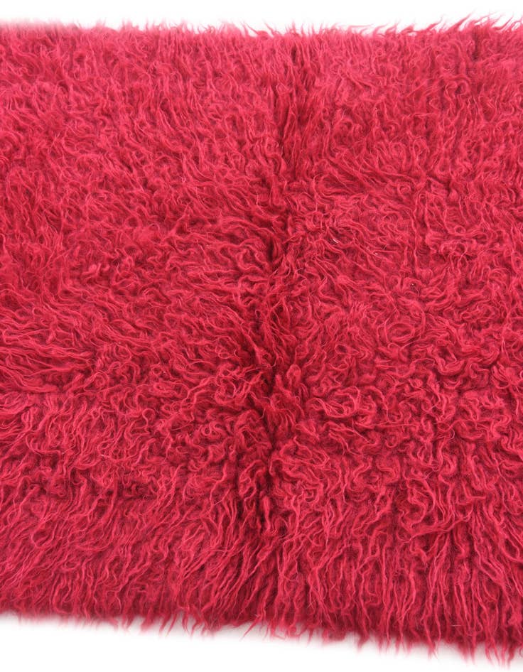 Detail image of  2' 4 x 4' 3  Hand Knotted Moroccan Wool Runner Rug