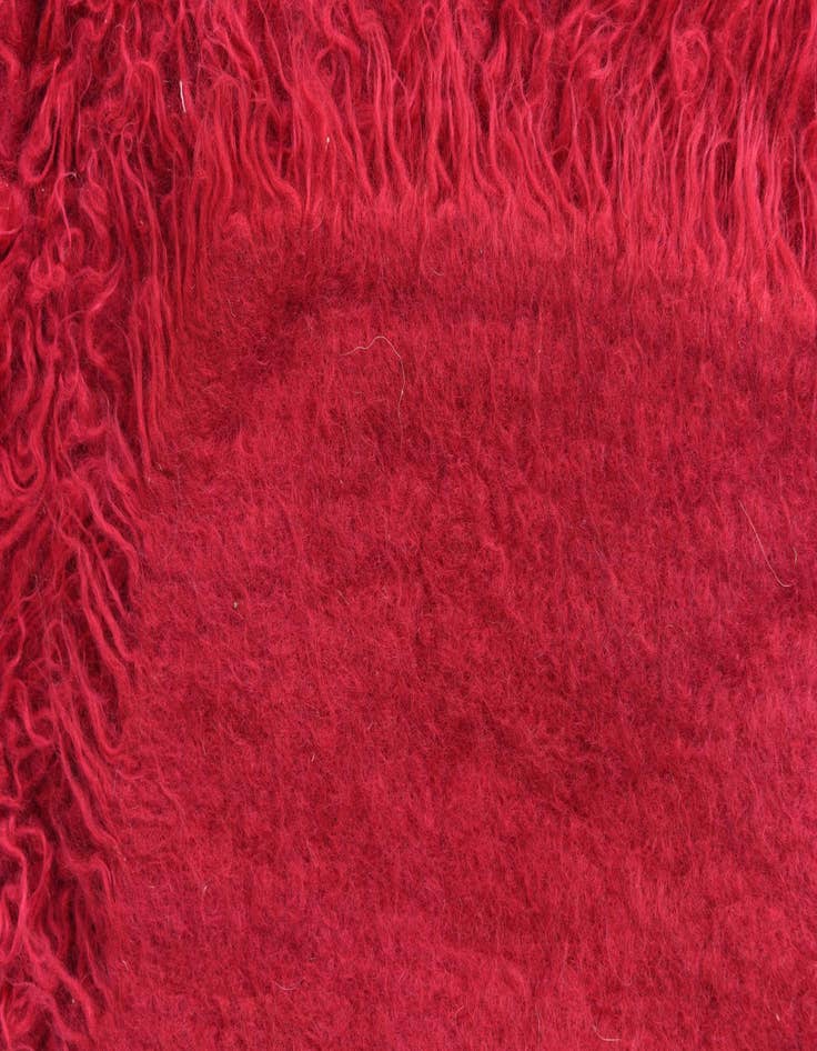 Detail image of  2' 4 x 4' 3  Hand Knotted Moroccan Wool Runner Rug