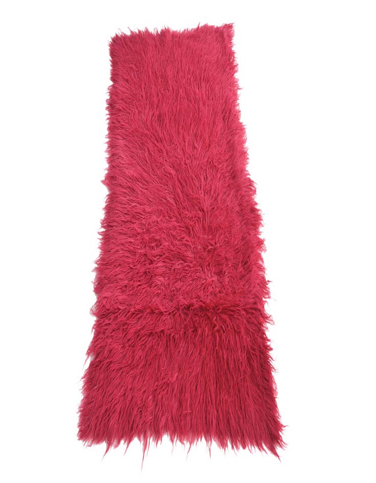 Detail image of  2' 2 x 4' 3  Hand Knotted Moroccan Wool Runner Rug