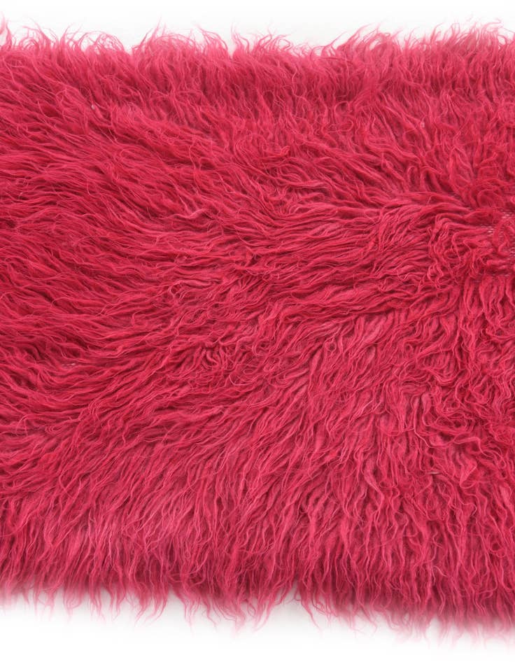 Detail image of  2' 2 x 4' 3  Hand Knotted Moroccan Wool Runner Rug