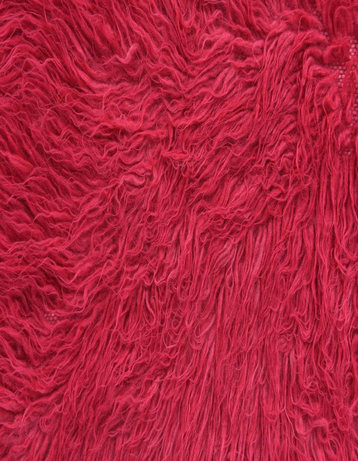 Detail image of  2' 2 x 4' 3  Hand Knotted Moroccan Wool Runner Rug