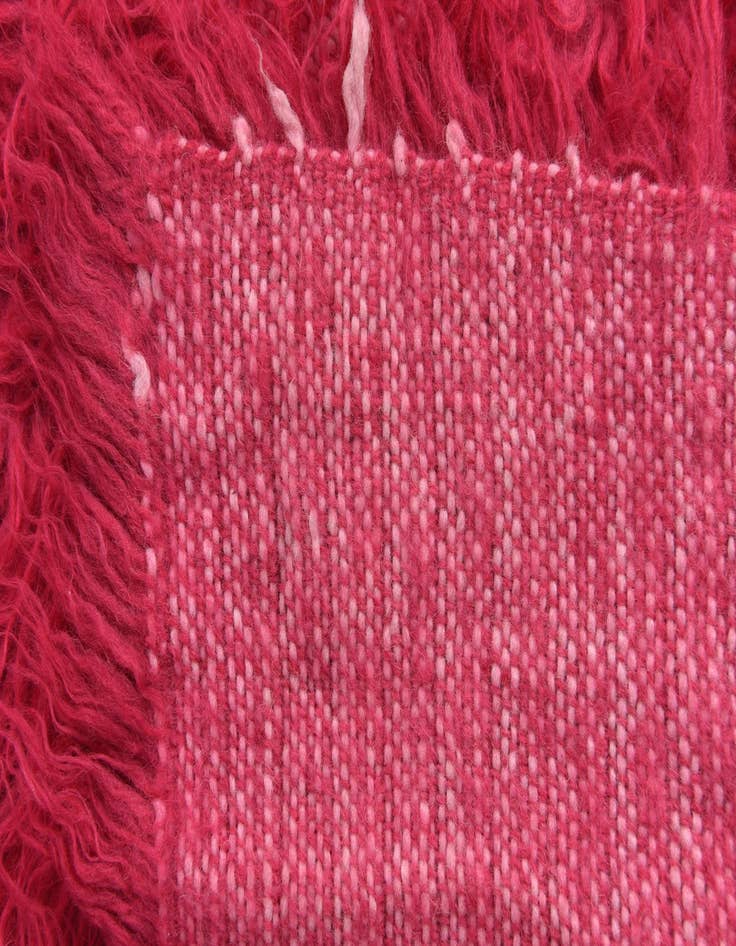 Detail image of  2' 2 x 4' 3  Hand Knotted Moroccan Wool Runner Rug