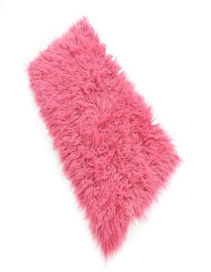 Detail image of  2' x 4'  Hand Knotted Moroccan Wool Runner Rug