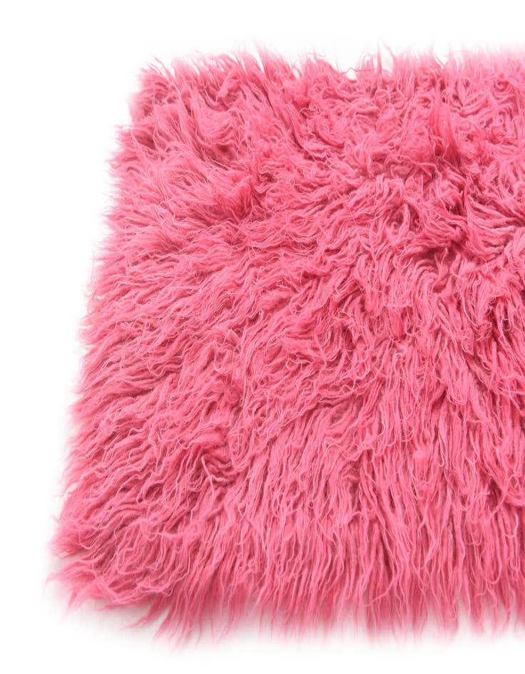 Detail image of  2' x 4'  Hand Knotted Moroccan Wool Runner Rug