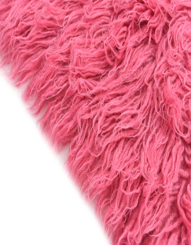 Detail image of  2' x 4'  Hand Knotted Moroccan Wool Runner Rug