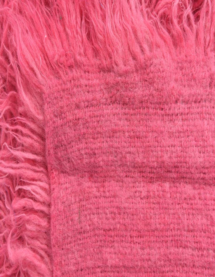 Detail image of  2' x 4'  Hand Knotted Moroccan Wool Runner Rug