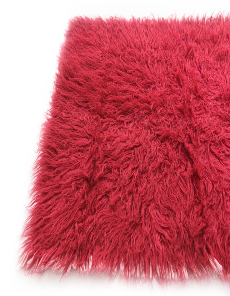 Detail image of  2' 5 x 4' 6  Hand Knotted Moroccan Wool Runner Rug