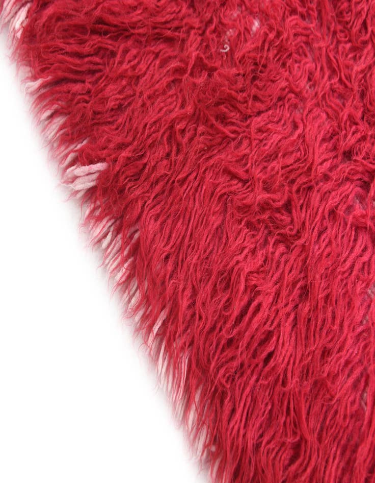 Detail image of  2' 5 x 4' 6  Hand Knotted Moroccan Wool Runner Rug