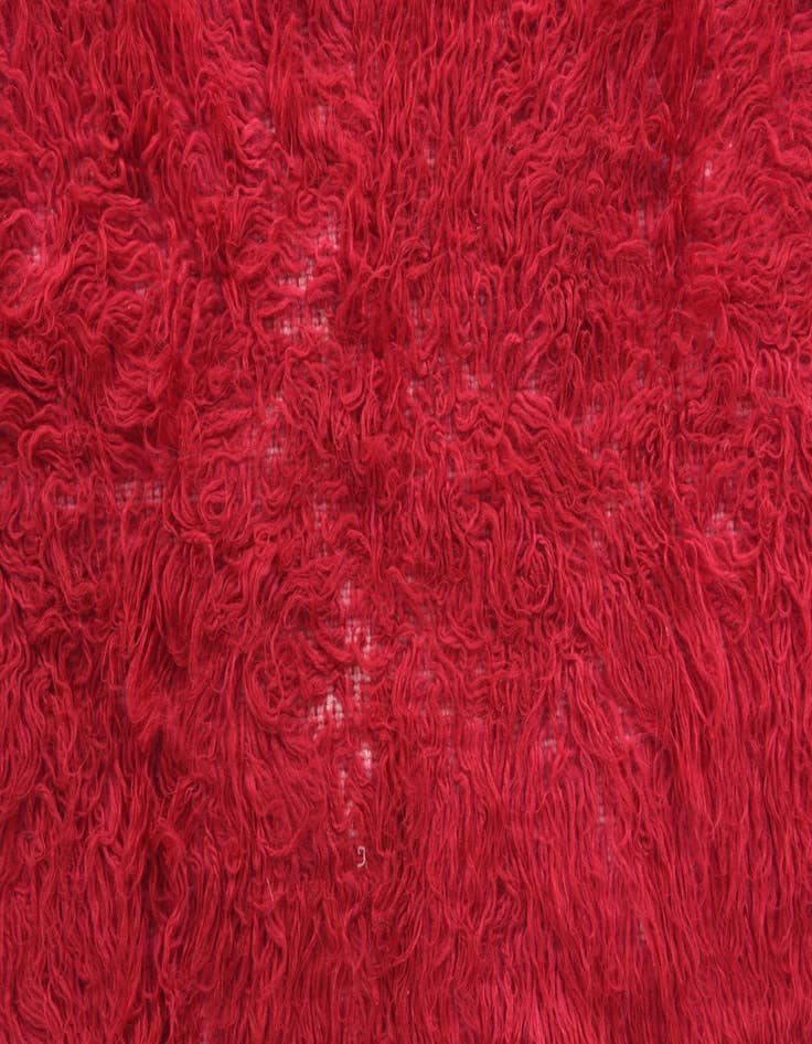 Detail image of  2' 5 x 4' 6  Hand Knotted Moroccan Wool Runner Rug