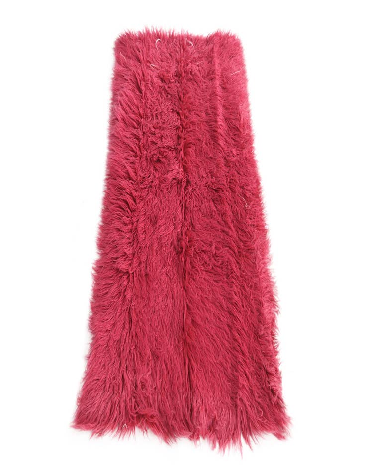 Detail image of  2' 4 x 4' 7  Hand Knotted Moroccan Wool Runner Rug