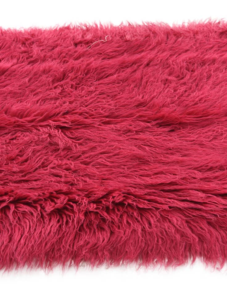 Detail image of  2' 4 x 4' 7  Hand Knotted Moroccan Wool Runner Rug