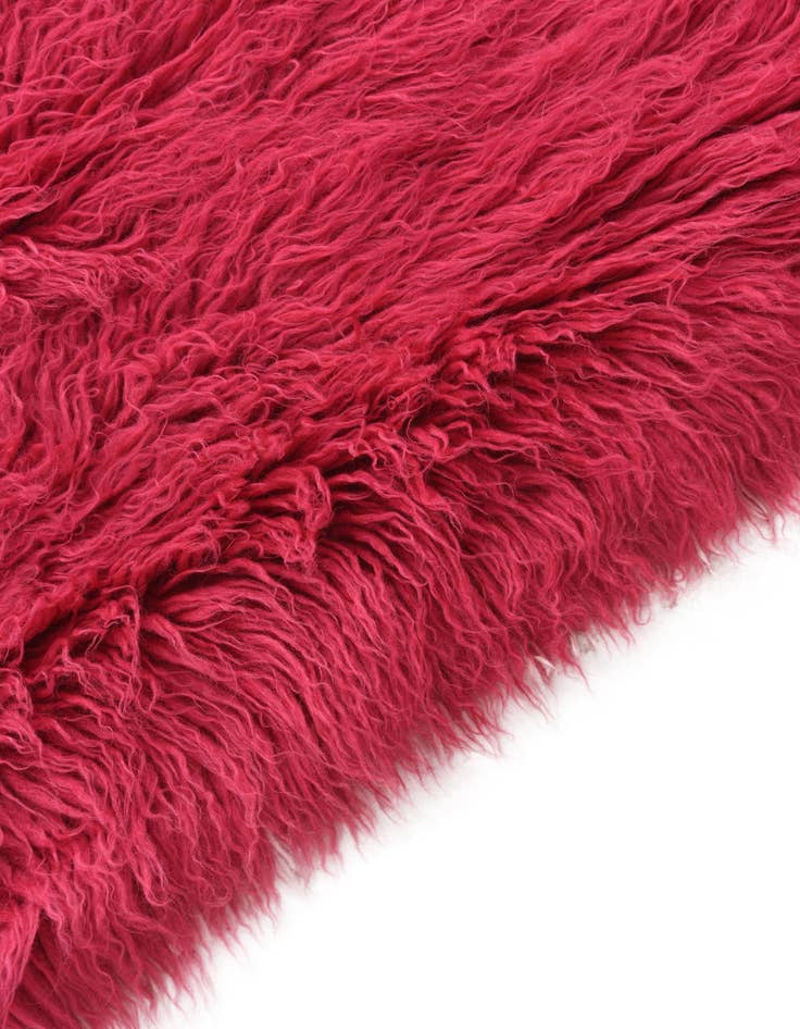 Detail image of  2' 4 x 4' 7  Hand Knotted Moroccan Wool Runner Rug