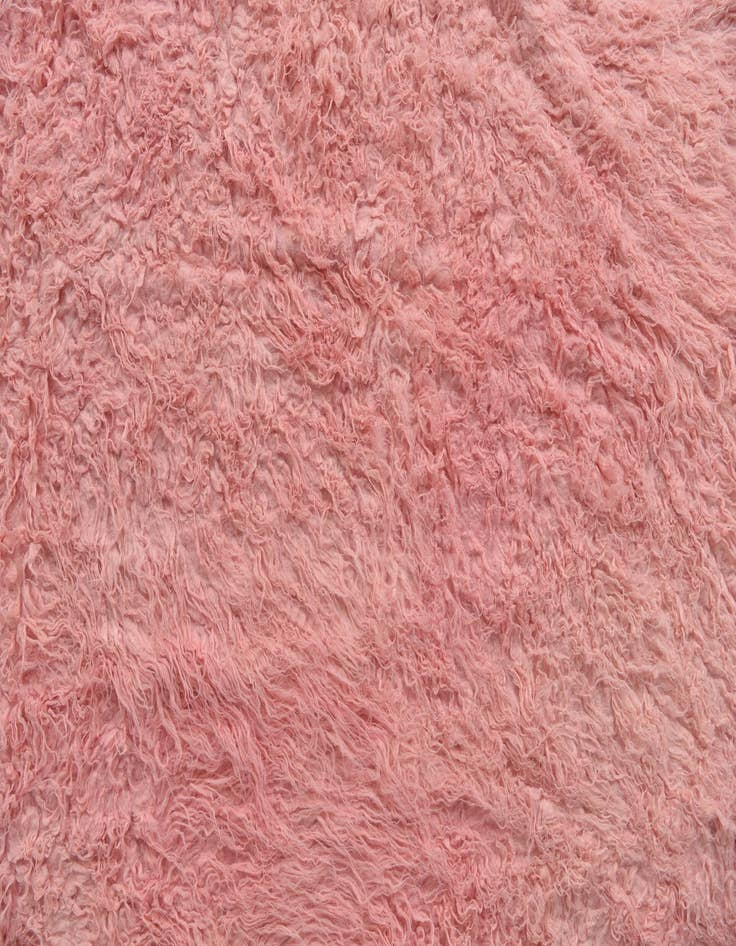 Detail image of  4' 2 x 8' 2  Hand Knotted Moroccan Wool Runner Rug