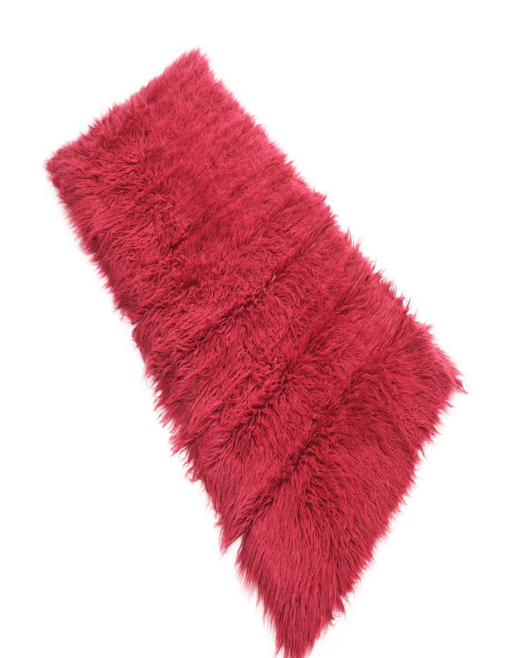 Detail image of  2' 6 x 5'  Hand Knotted Moroccan Wool Runner Rug