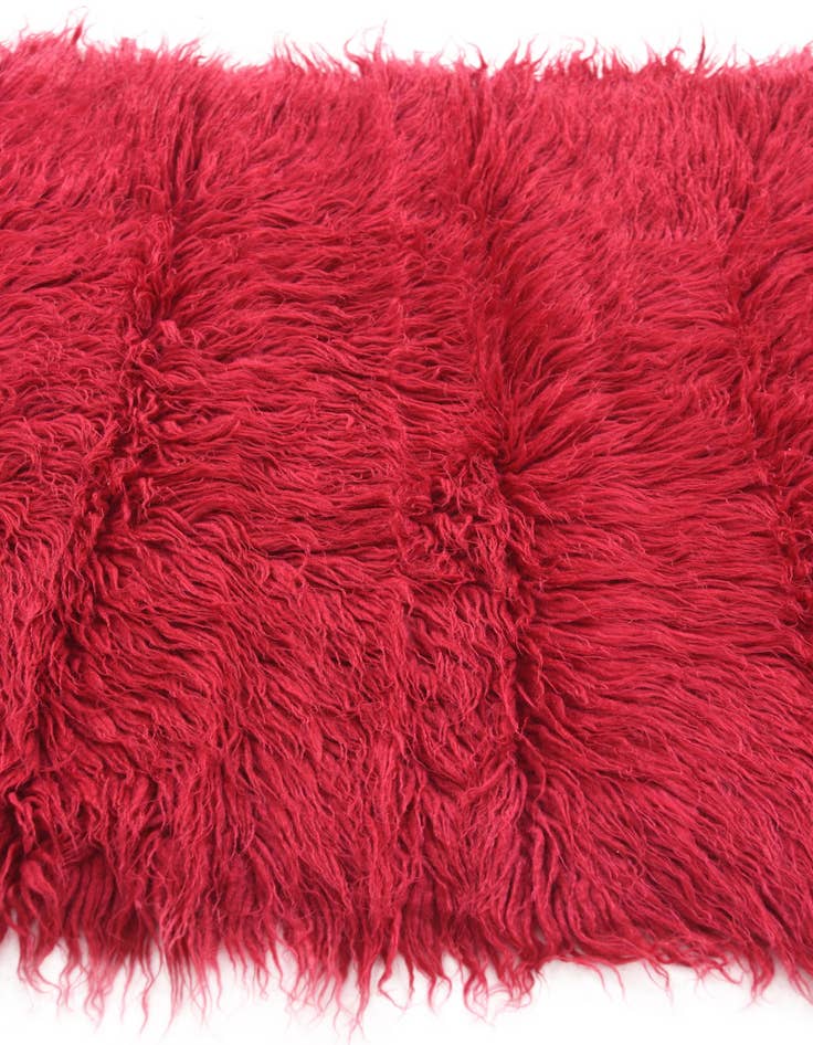 Detail image of  2' 6 x 5'  Hand Knotted Moroccan Wool Runner Rug